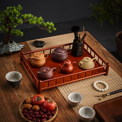 新中式茶具收纳架茶盘干泡台