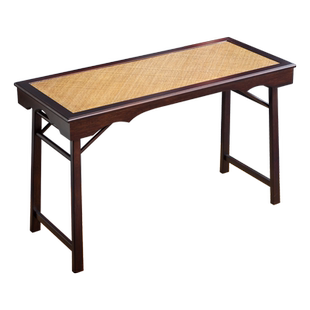 中式美学茶桌阳台茶桌茶台外出喝茶装备简易茶桌椅组长方形窄桌