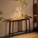 新中式 玄关台桌入户条案端景台仿古简约小案几供桌靠墙高端窄条桌