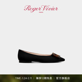 新年礼物 Roger Vivier 2025秋冬RV女鞋 Gommettine芭蕾舞鞋