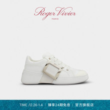 【24期免息】Roger Vivier/RV女鞋Viv Skate金属扣休闲鞋小白鞋