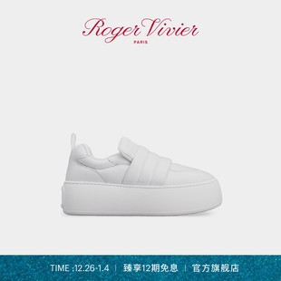 Vivier 面包鞋 RV女鞋 Up皮革休闲小白鞋 Viv Roger