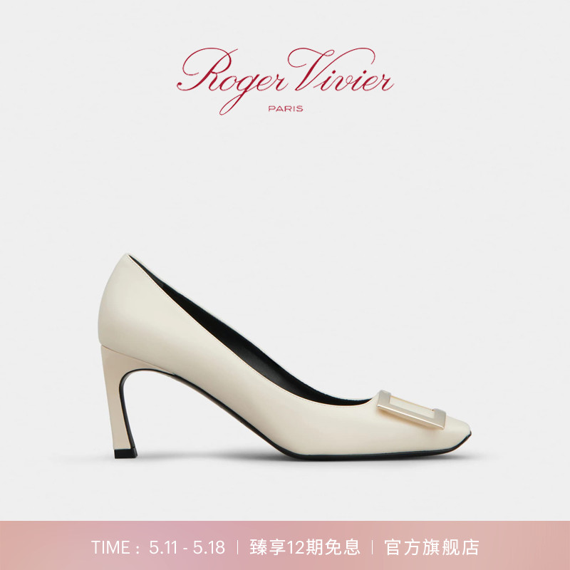 rogervivier女鞋方扣浅口