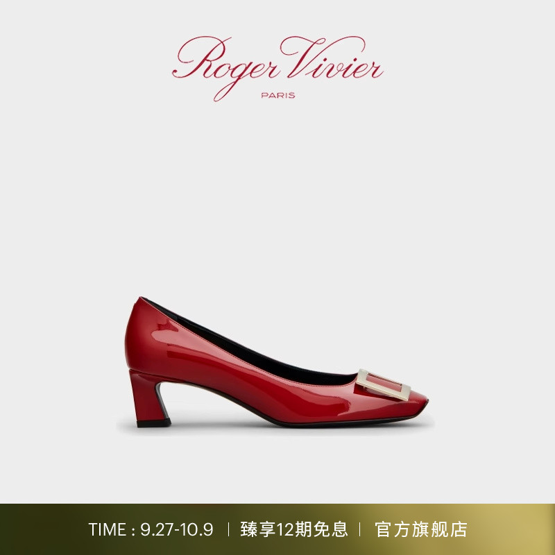 RogerVivier女鞋方扣高跟鞋
