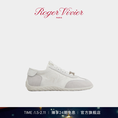 【新年礼物】Roger Vivier/2025秋冬RV女鞋Viv Low皮革休闲德训鞋