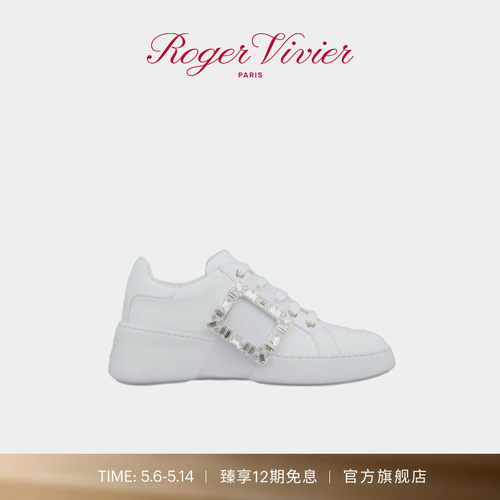 VivSkate侧边钻扣运动鞋小白鞋