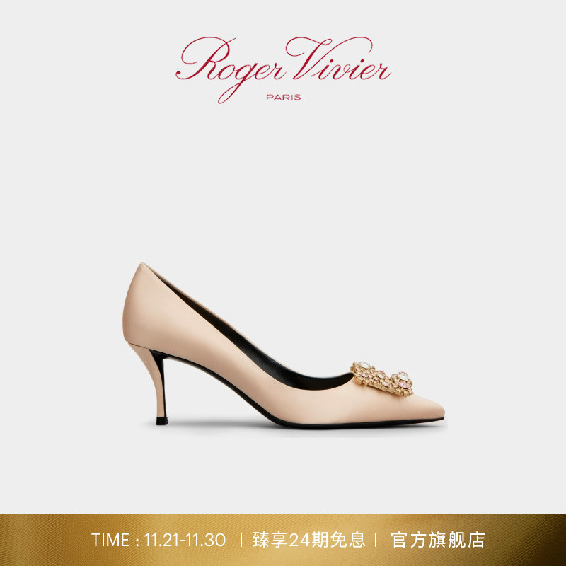 FlowerStrass高跟鞋婚鞋单鞋