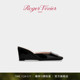 新年礼物 RV女鞋 Roger Vivier 新品 Belle Vivier坡跟穆勒鞋