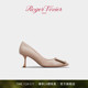 新年礼物 The Roger RV女鞋 Vivier Viv City漆皮方扣高跟鞋