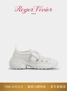 【24期免息】Roger Vivier/RV女鞋Viv Run织物拼皮革休闲鞋