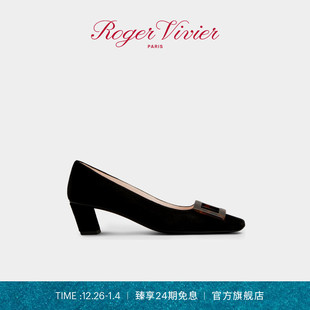 24期免息 Belle Roger 2025秋冬RV女鞋 Vivier高跟鞋 Vivier