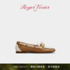 新年礼物 RV女鞋 Roger Vivier 新品 Très Vivier皮革乐福船鞋