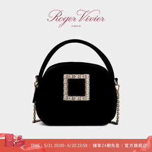 Vivier Roger Ladybug钻扣手拿包手袋 24期免息 RV女包Viv