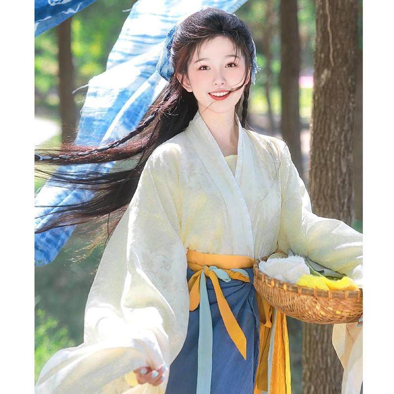 魏晋风汉服女田耕古装古风成人女主田园平民种田文南北朝2025新款