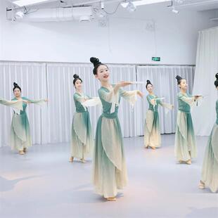 醉清波舞蹈演出服黄金葛裙剧目舞中国舞飘逸套装裙裤渐层纱衣古典