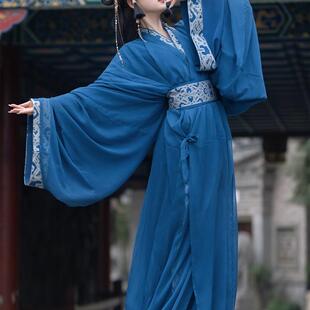 十里清欢原创汉服战国袍覆原款 拖尾直裾袍大放量日常女