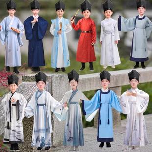 儿童古装唐宋八大家李白杜甫白居易苏轼李清照诗人国学服演出汉服