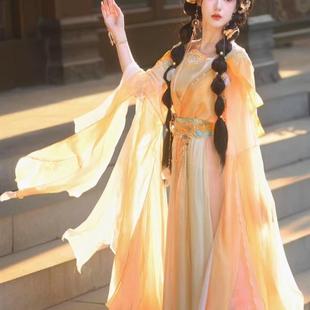 花神记原创新款汉服女古装宋制齐腰春夏武侠风飘逸套装