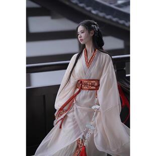 仙氣飄飄大袖 戰國袍古裝 漢服女2025新款 馬山楚墓復原款 直裾襦裙 衫