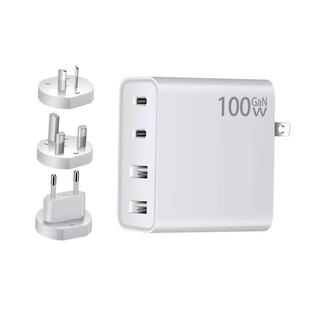 100W GaN Charger 4 Ports USB Type C PD Charger Desktop PD3.0