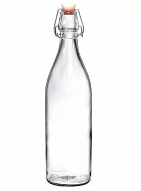 Clasp glass sealed water bottle enzyme wine juice bottle