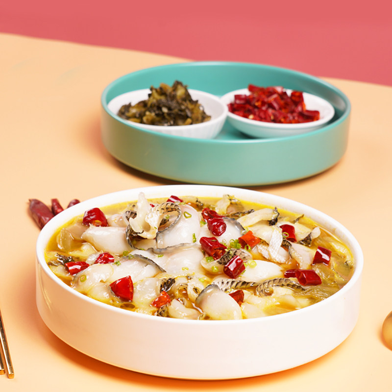 【顺丰发货】恒兴恒金汤酸菜鱼纯黑鱼片预制菜快手菜450g/袋