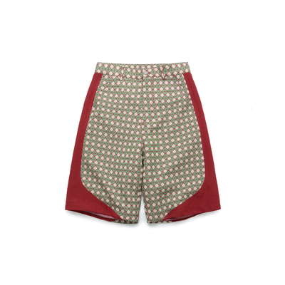 ESOTERIC喜行乐挂毯提花拼接短裤TAPESTRY PANEL SHORTS