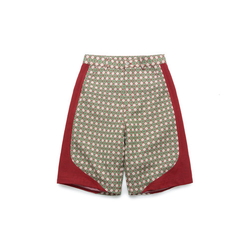 ESOTERIC喜行乐挂毯提花拼接短裤TAPESTRY PANEL SHORTS
