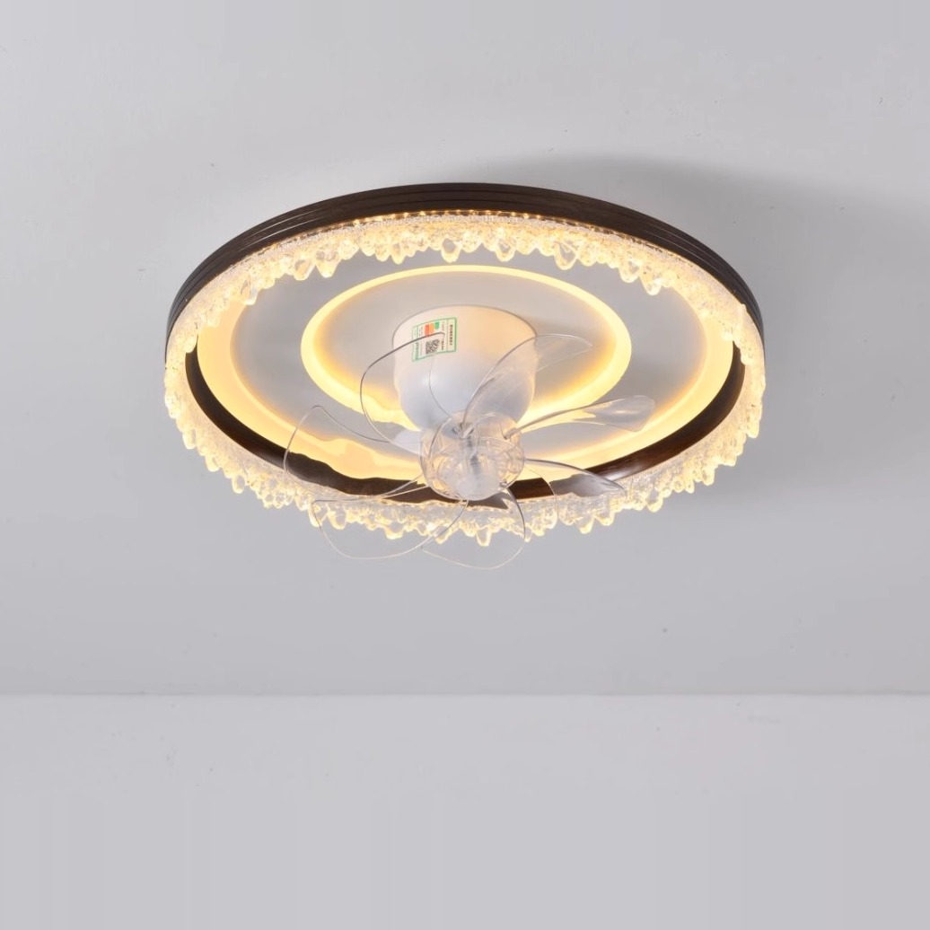 2025新款全光谱护眼主卧室风扇灯360一体吸顶灯轻奢可摇头房间灯