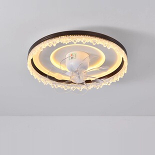 2025新款 全光谱护眼主卧室风扇灯360一体吸顶灯轻奢可摇头房间灯