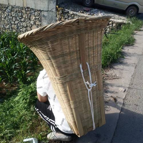 壹菀贩竹背篓背篓竹编贵州竹背篓