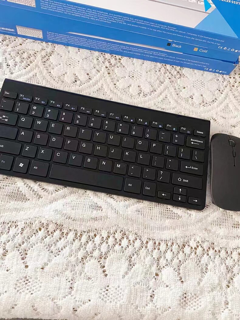 오프라인 398세트 러시아 수출  홈 비즈니스 오피스 컴팩트 유니버설 무선 세트 키보드 및 마우스