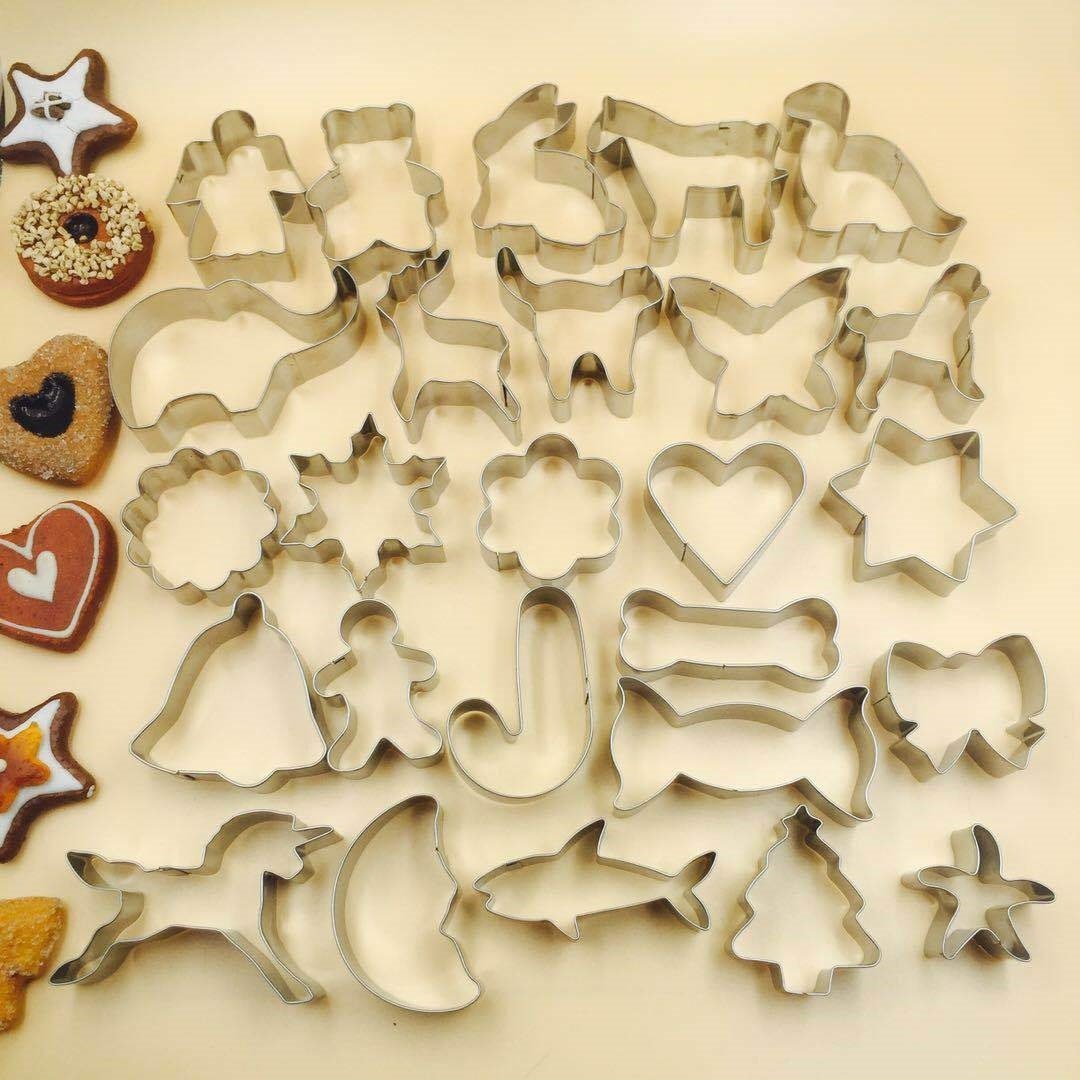 整型压花造型模型厨房动物吐司宝宝水果切花器爱心制作饼乾压模