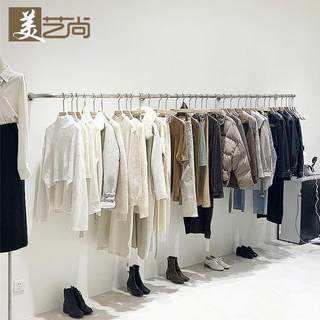 韩版服装店展示架上墙挂衣杆壁挂不锈钢式陈列女装店货架衣服架子