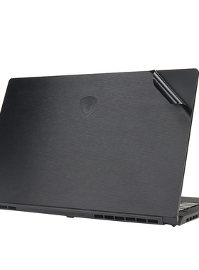 微星绝影GS76黑色拉丝外壳贴膜GS75/GS66/GS65黑色磨砂机身保护贴黑碳纤维保护膜GE76/微星 GS63贴纸