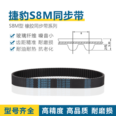S8M同步带S8M-1960/1976/2000/2016/2024/2032/2040 JIEBAO传动带