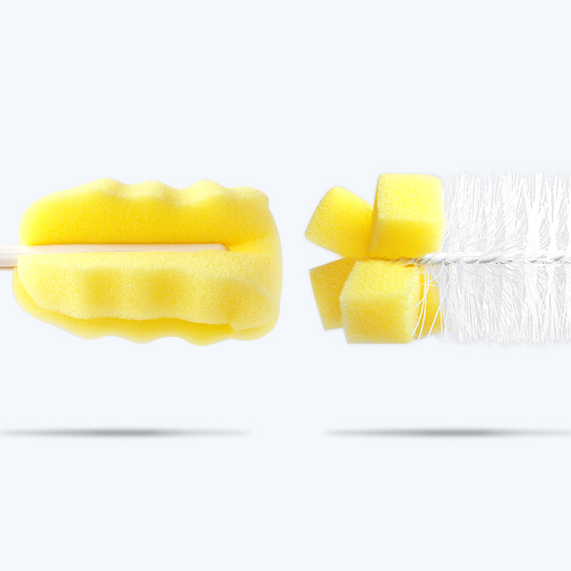 吸管刷A1pq801-多功能洗奶瓶刷吸管清洗刷宝宝奶嘴刷海绵清洁刷