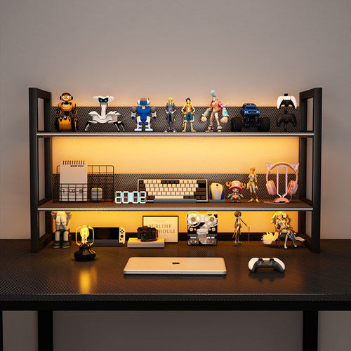 书桌收纳置物架多层铁艺架子