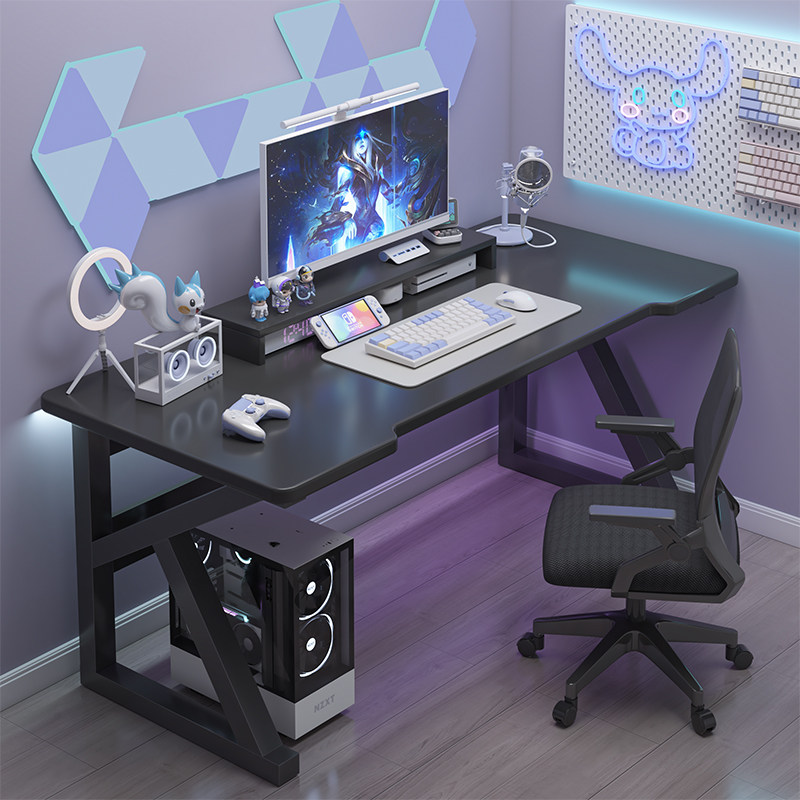 桌子简易出租屋家用加粗电竞桌卧室办公桌学生学习书桌台式电脑桌,住宅家具,电脑桌,淘宝优惠券,粉丝福利购,淘宝优惠卷