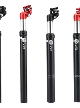 KS EXA避震座管山地自行车油压减震坐杆350MM折叠代架车防震弹簧