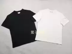 【Simple and Easy to Wear】B Brand V Basic Round Neck Old Money Style Solid Color Pure Cotton Short-Sleeve T-Shirt, Ken Style, Loose Fit