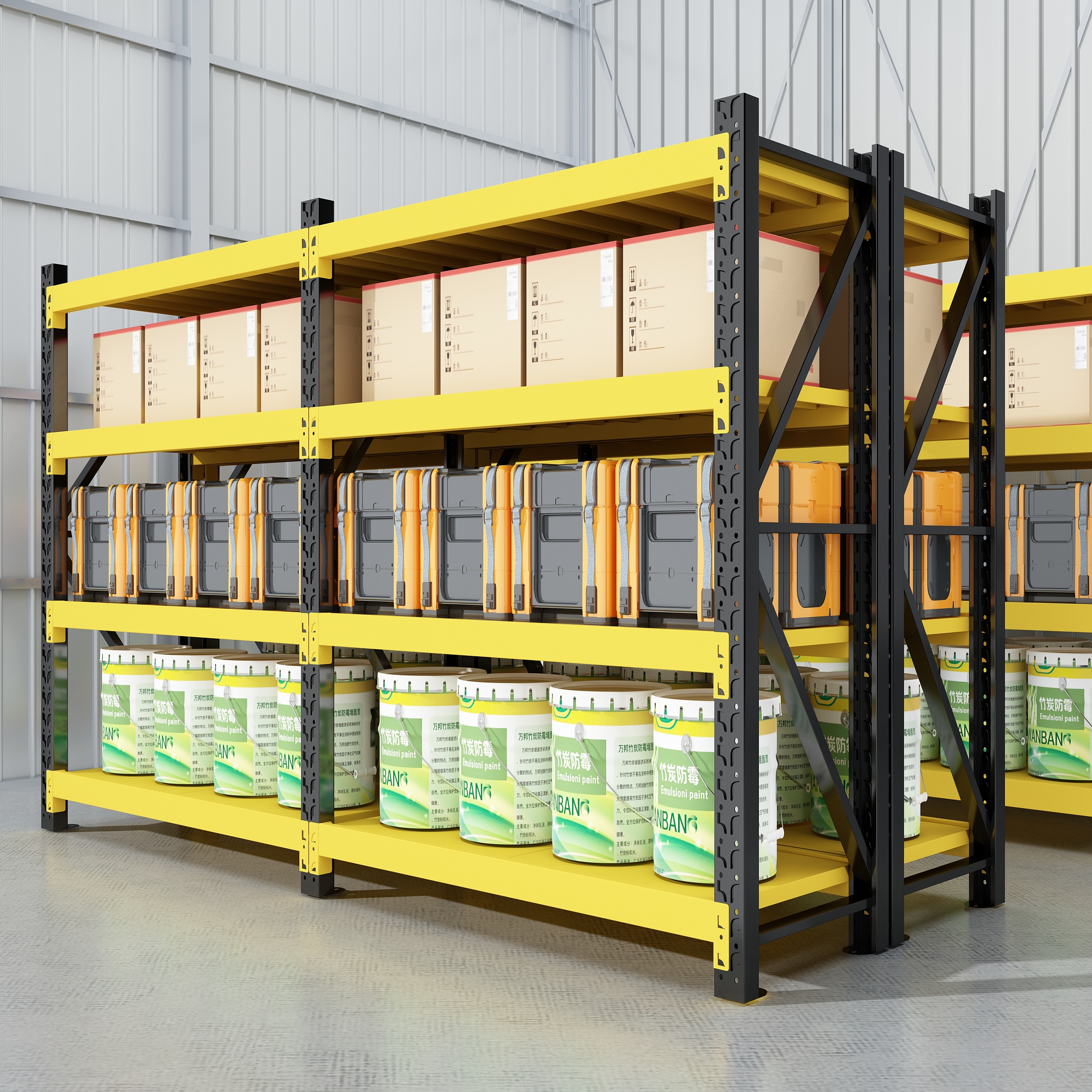 仓储货架置物架多层仓库货物架快递超市家用收纳储物架重型铁架子