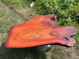 缅甸花梨木大板台大果紫檀大板会议桌老板台大板茶桌茶几树根老料