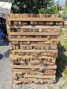 缅甸柚木缅柚方原木料无心材柚木长条地板条扶手老料长95宽5x5cm