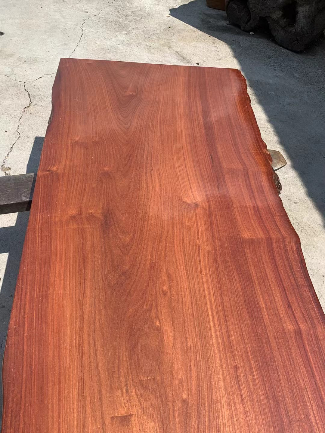 缅甸花梨木大板桌平板大果紫檀茶桌茶几老料长210宽70-78cm厚8.7