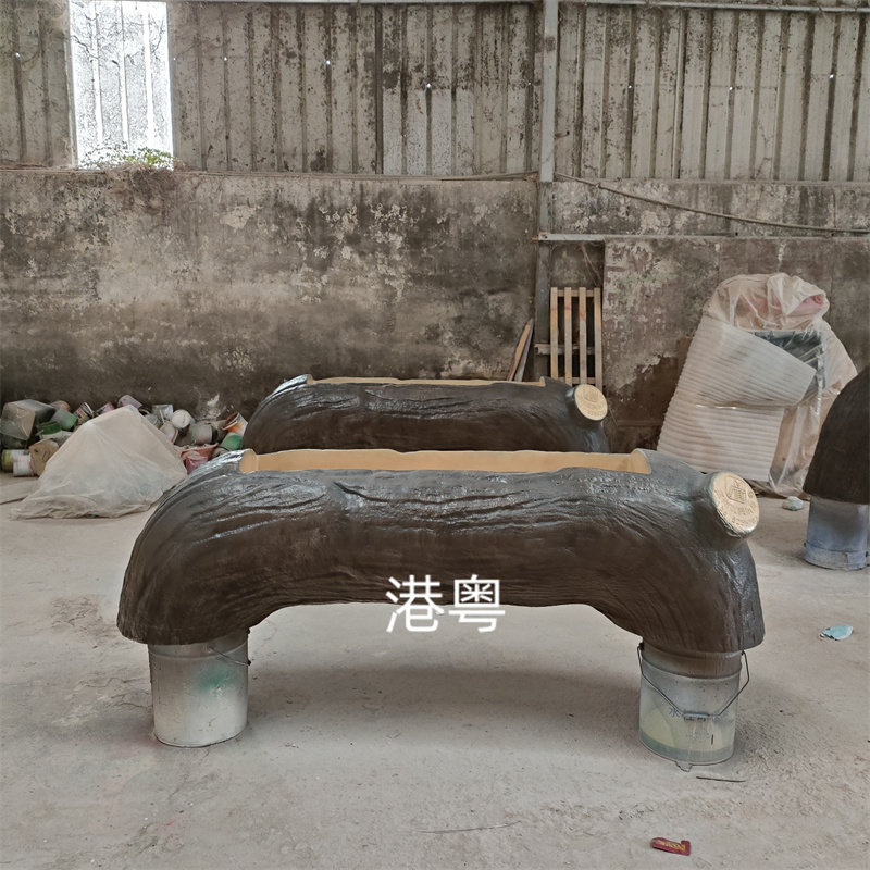 玻璃钢仿木洗手池幼儿园接水池