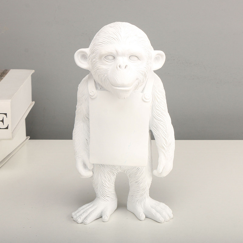 banksy潮牌班克西猩猩猴子金刚雕塑心情板摆件潮流卡通儿童便利贴