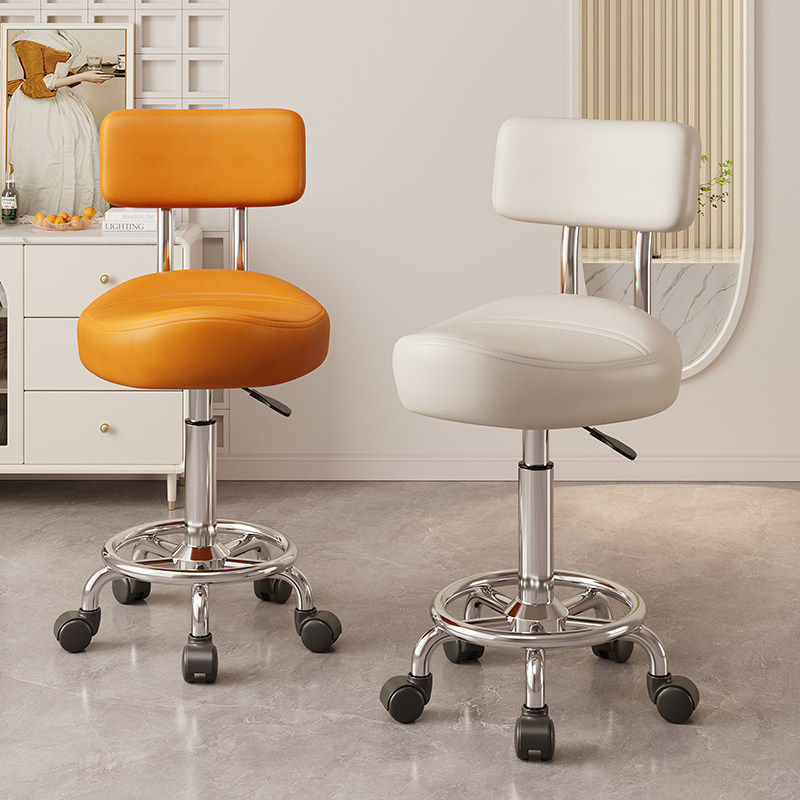 格米森梵吧台升降椅滑轮旋转高脚凳家用现代简约前台餐台酒吧圆凳