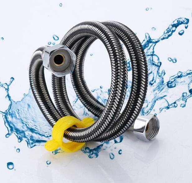 面盆耐高温软管水管冷热水管自来水1.2米金属软管冷热进水管软管