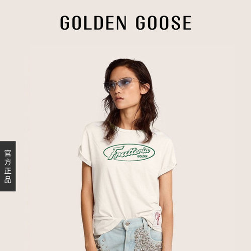 GoldenGoos夏日果蔬手绘圆领T恤